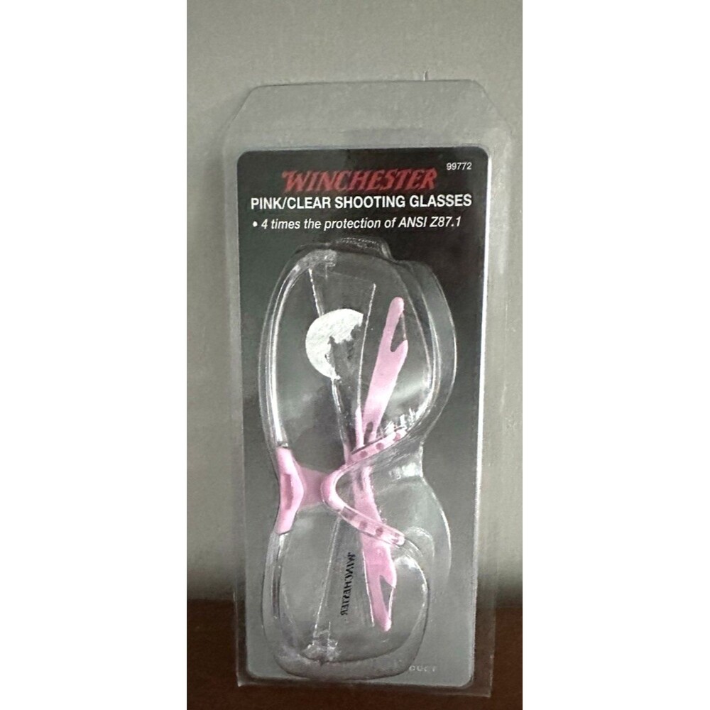 WINCHESTER Ladies Shooting Safety Glasses Pink Frame / Clear Lens Woman NEW